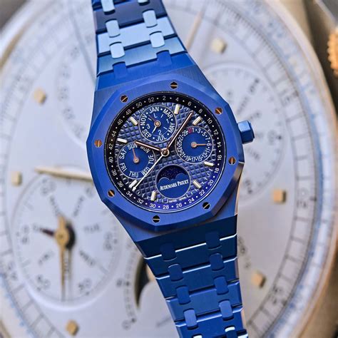 audemars piguet royal oak perpetual calendar black ceramic blue dial